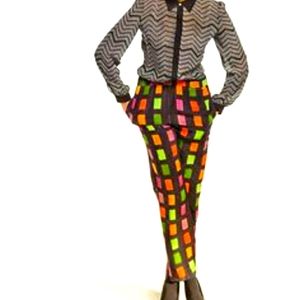 Colorful Wide Leg Pants